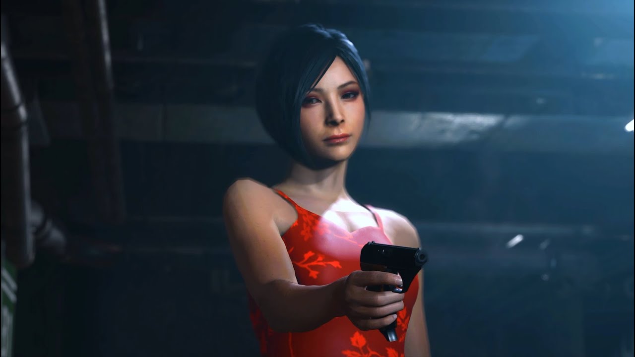 Resident Evil 2 Remake Ada as Real Red Dress