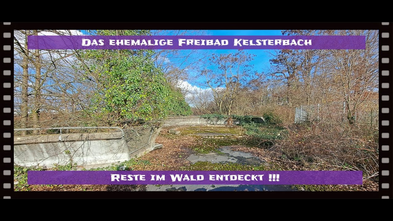 LOSTPLACE - Schwimmbad Kelsterbach 2023 - Reste des alten Freibades im Wald entdeckt