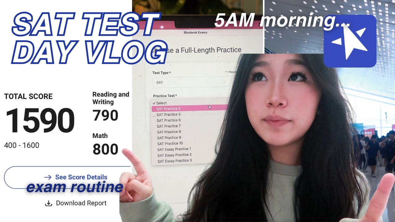 MY *SAT TEST DAY* VLOG | stressing, random thoughts, exam routine