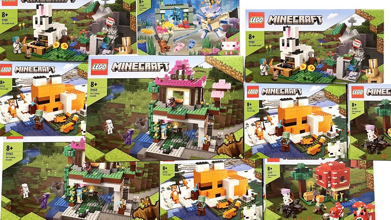 ALL LEGO Minecraft 2022 Sets COMPILATION/COLLECTION Speed Build Review