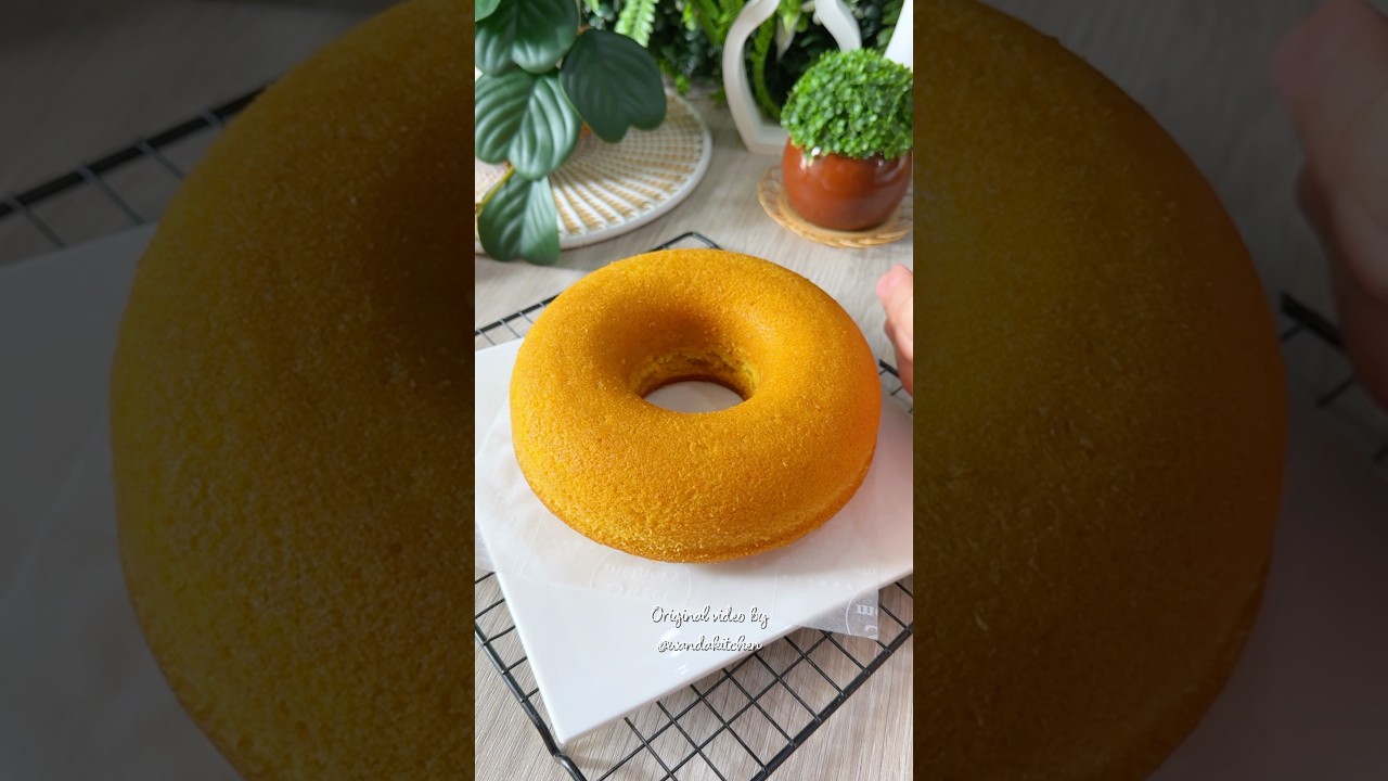 Ternyata labu kuning bisa jadi bolu yang enak lembut dan gembul banget  #shorts