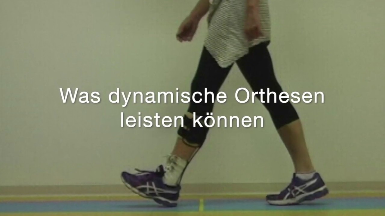Dynamische Orthese - Bei L&auml;hmung des linken Beines