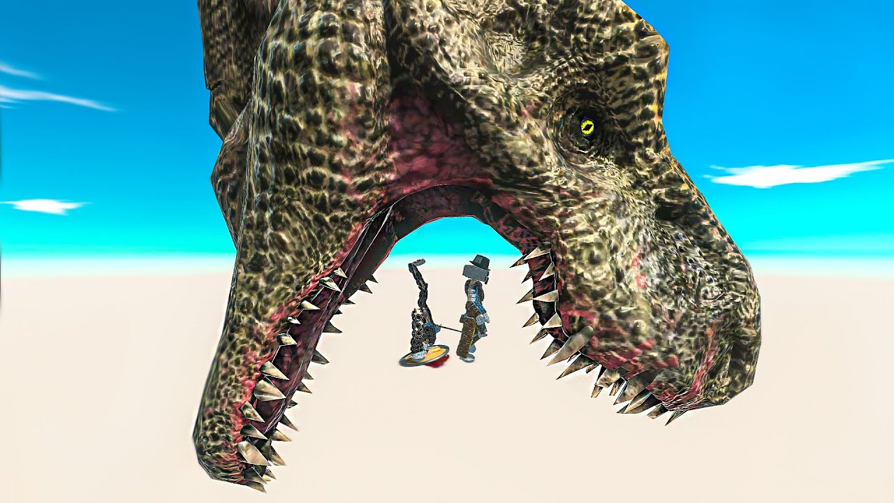 T-REX HEAD & MEGA JET ENGINE - Animal Revolt Battle Simulator