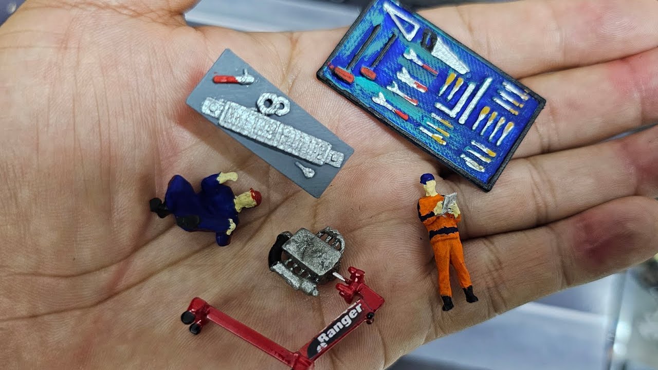 ACCESORIOS para DIORAMA con IMPRESION 3D