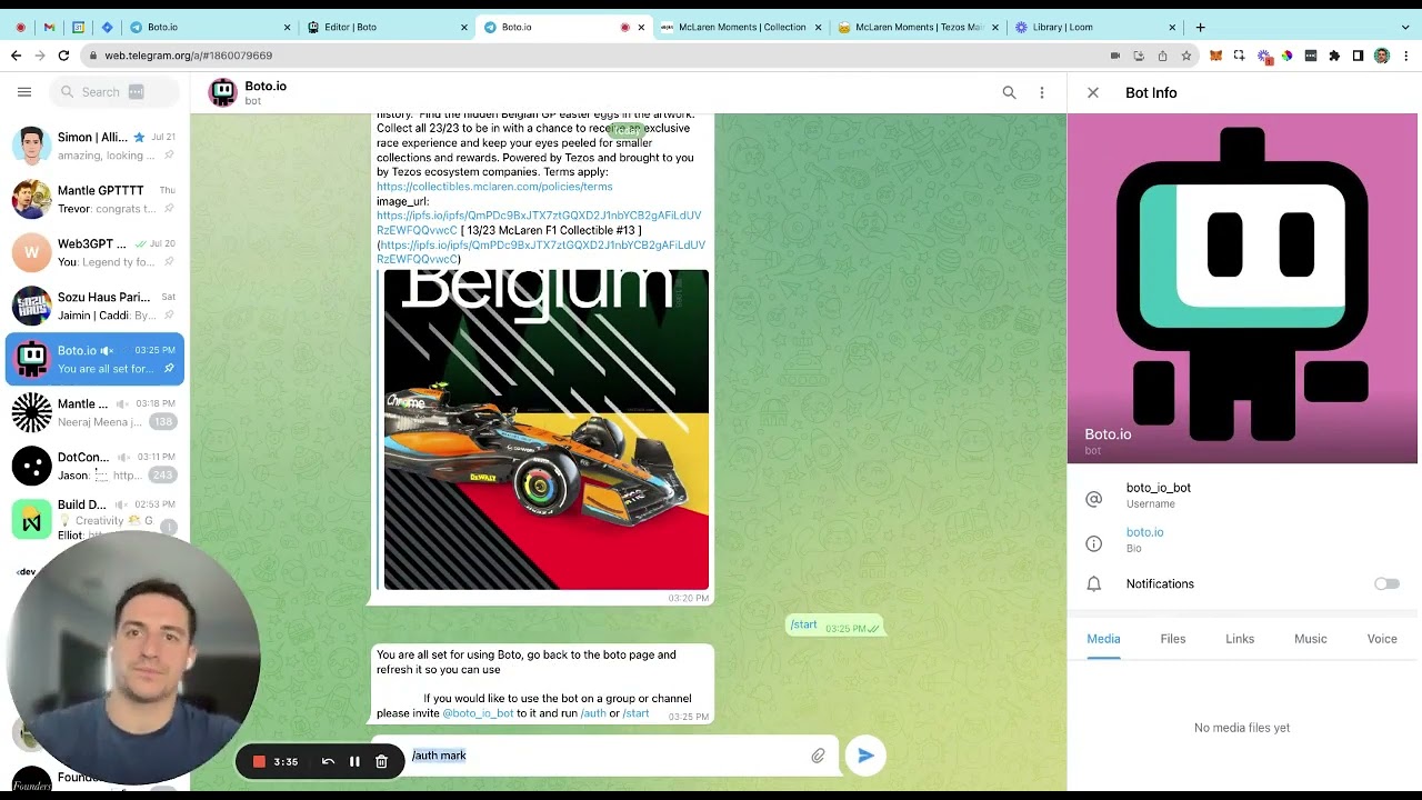 How to Track OBJKT NFT Sales and Purchases on Telegram (Tezos)