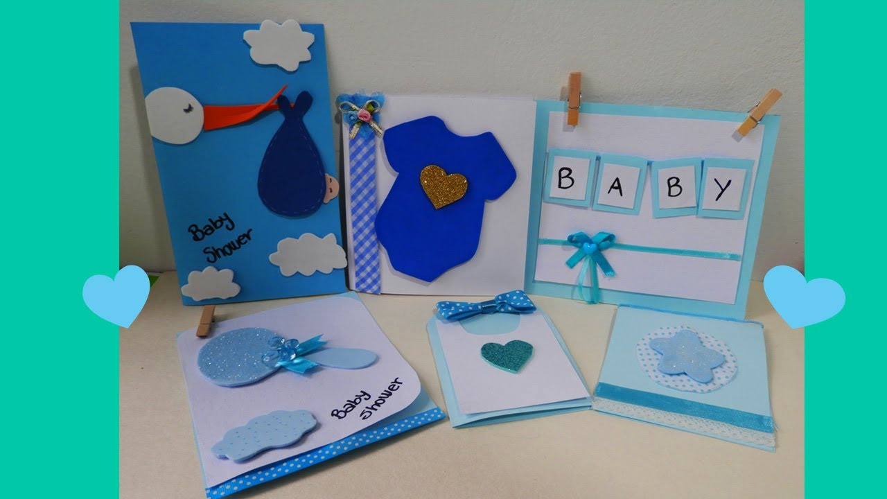 COMO HACER INVITACIONES BABY SHOWER 👶🍼 MANUALIDADES FÁCILES