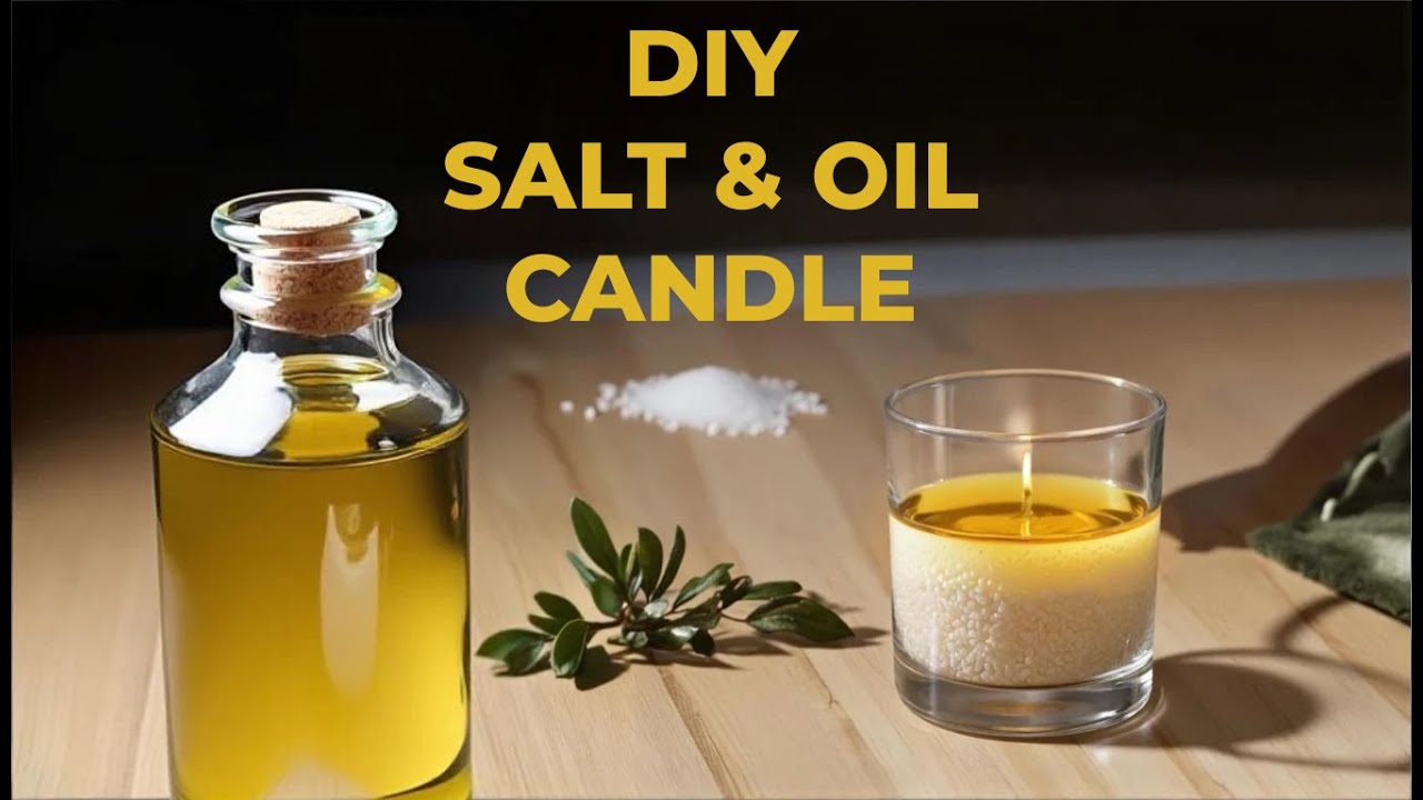 I Made a Candle Out of Salt and Oil