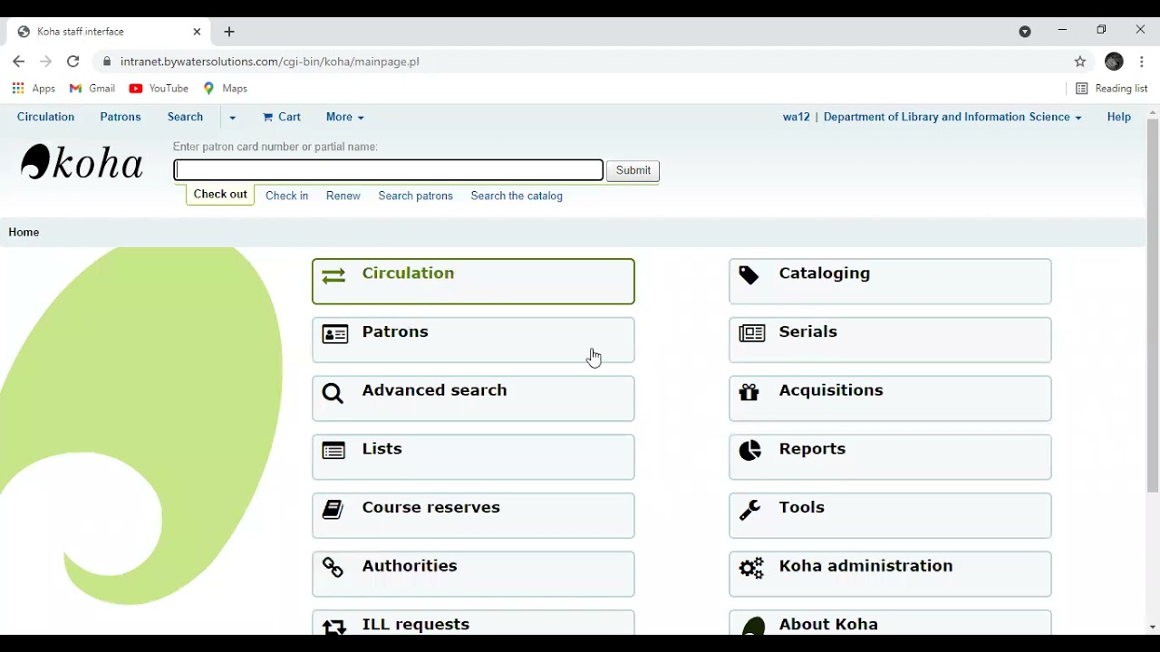 Koha library software