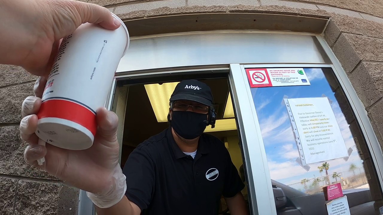 Yes we have no Turnovers, Drive-Thru Arby's, 2000 S Avenue 3 E, Yuma, Arizona, 2 June 2020, GX010505