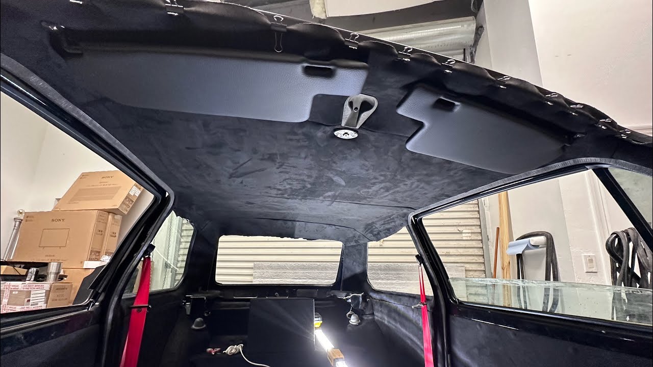 Part 3 Headliner and molding on my MK1 VR6 VW Swap