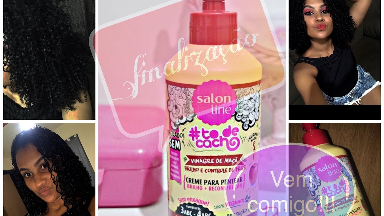 TESTEI O CREME VINAGRE DE MA&Ccedil;&Atilde; DA SALON LINE E VEJA COMO FICOU 🍎 // Tati Gon&ccedil;alves ✨