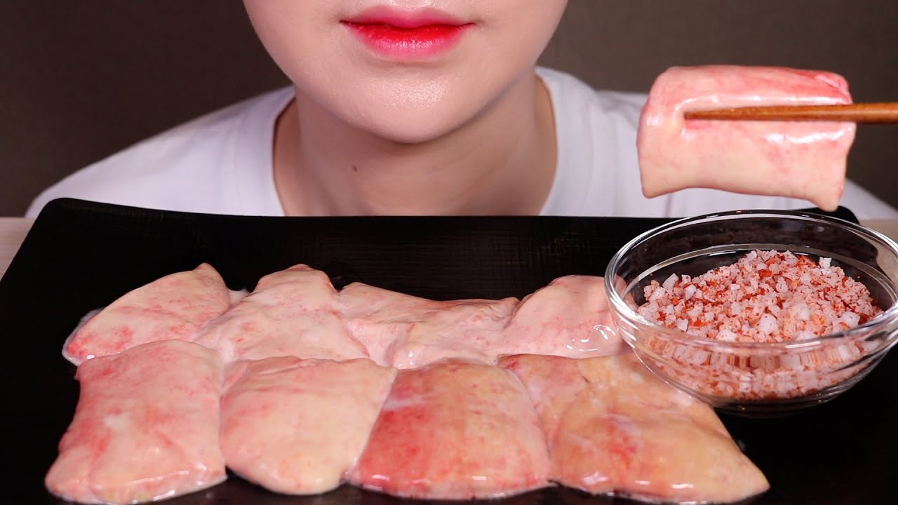 홍어애 어렵다...소금 먹방