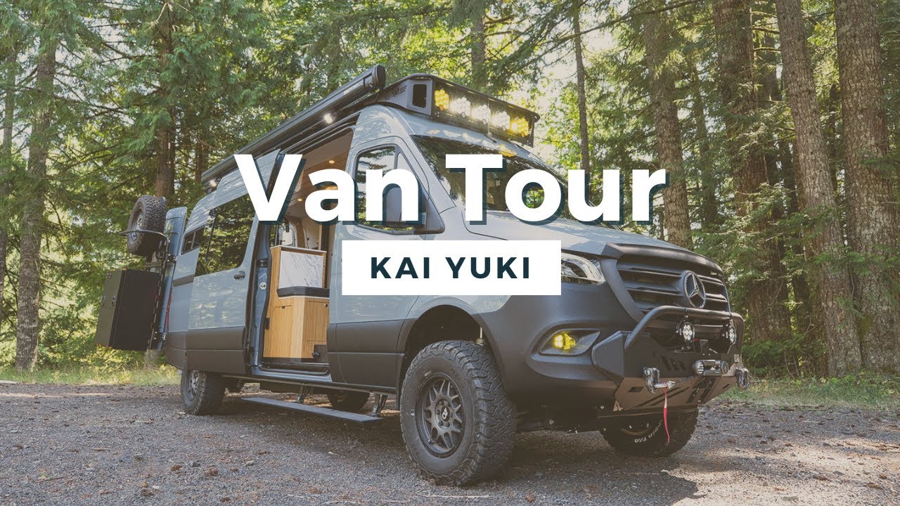 Off-Grid Sprinter 170 AWD Campervan Tour | Kai Yuki: Создан для моря и снега