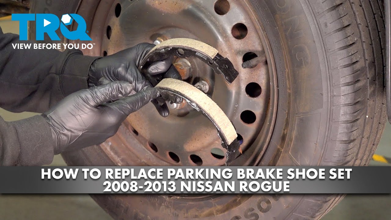 Как заменить комплект колодок стояночного тормоза на Nissan Rogue 2008-2013 годов