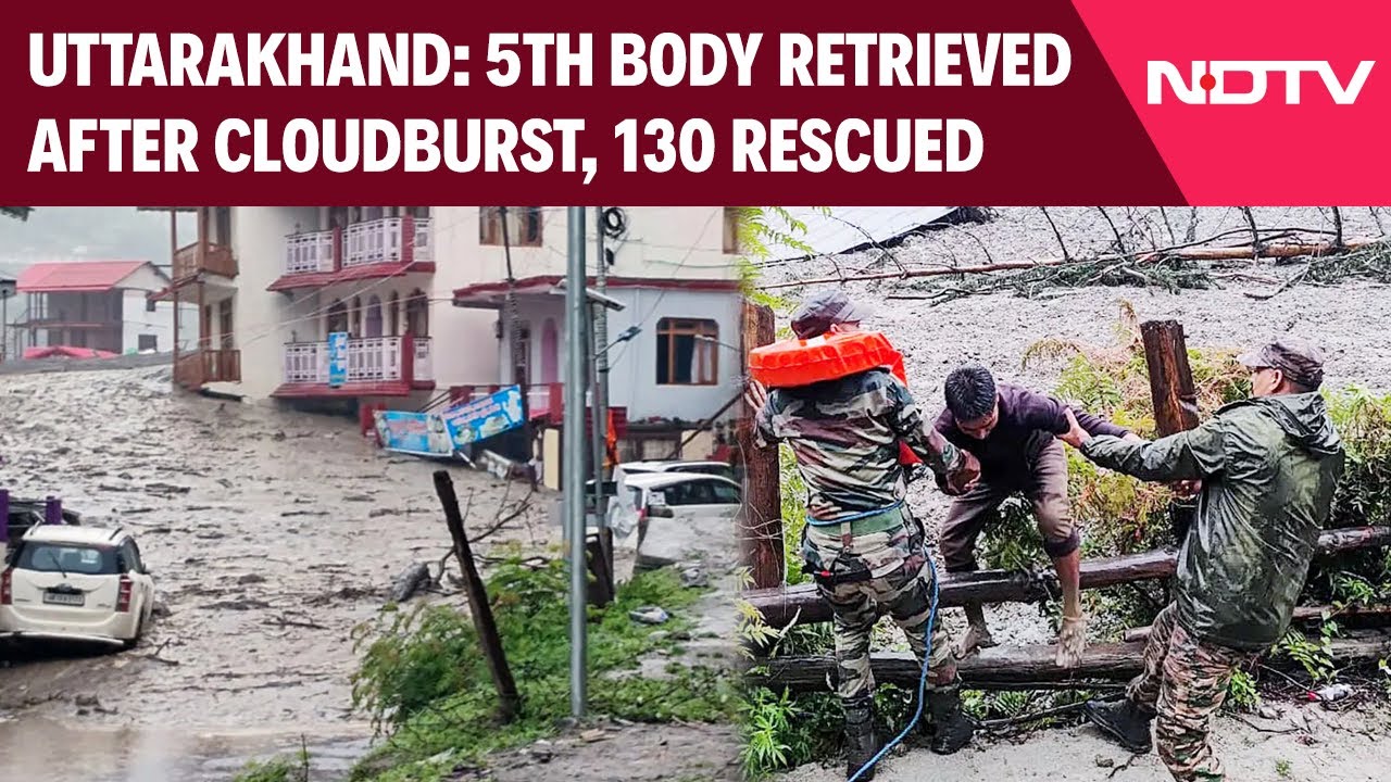 Uttarakhand Cloudburst Updates | 5th Body Retrieved After Cloudburst, Weather Warning For Himachal