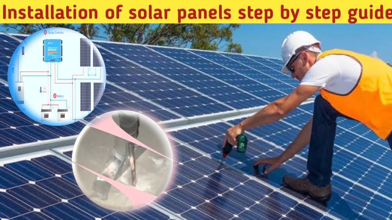 Installation of solar panels step by step guide | Solar plates fitting on L3 structure