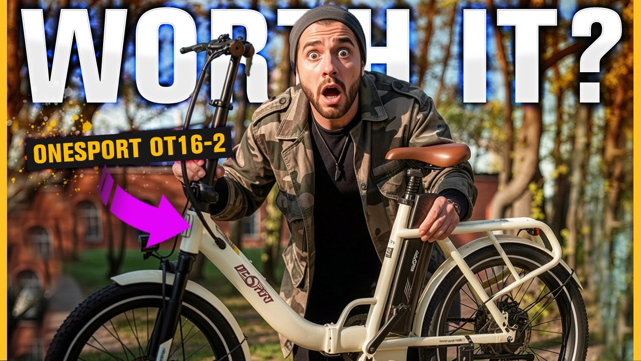 Cheap Foldable E-Bike Review &mdash; Worth It or Waste of Money? OneSport OT16-2