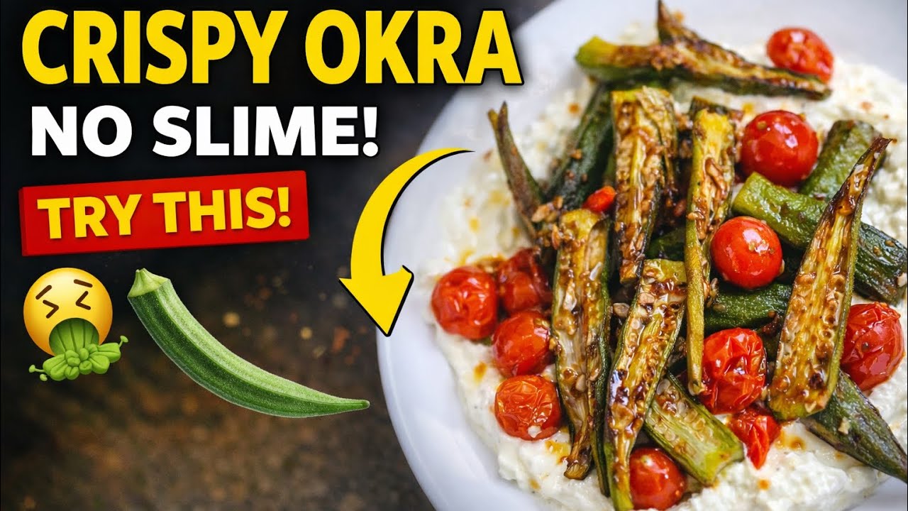 Golden Crispy Okra with Whipped Feta (One-Pan Recipe)