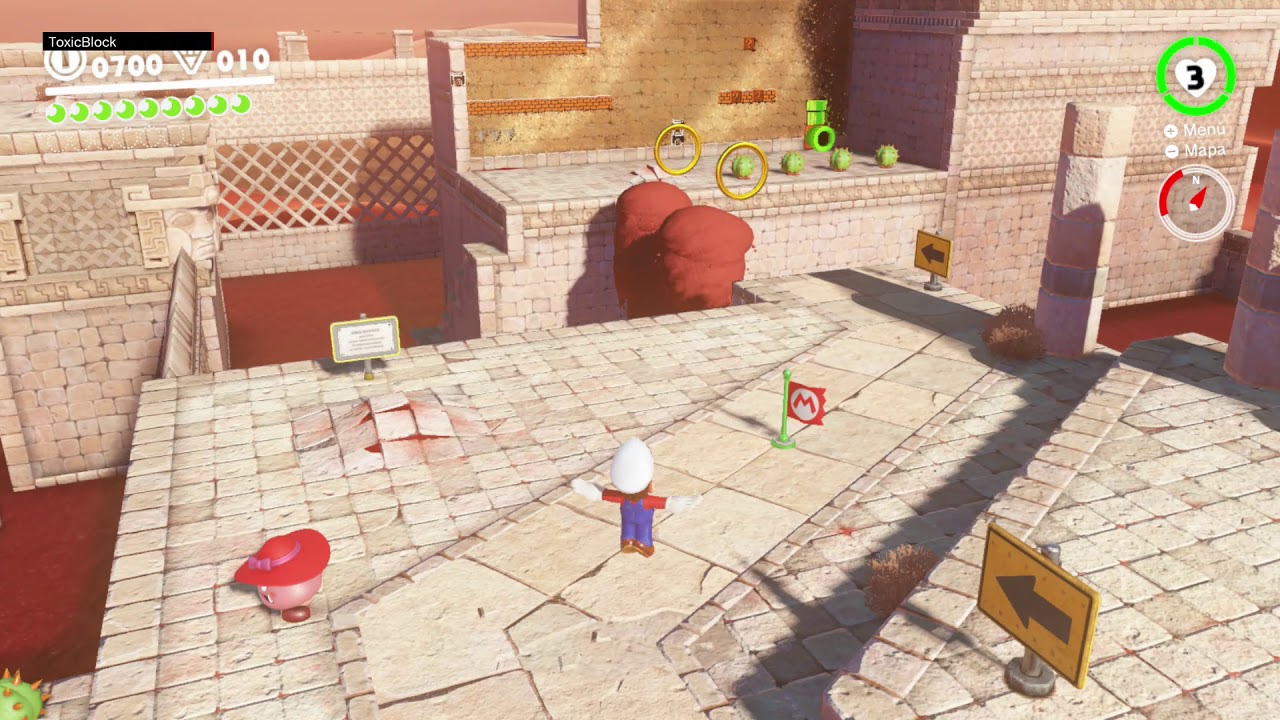 Energiluna 6 - Nicho en las ruinas - Reino de las Arenas - Mario Odissey