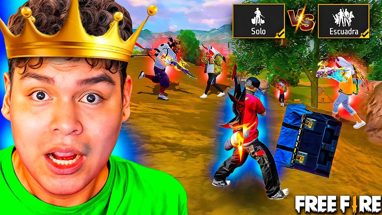 SOLO vs ESCUADRA !! Free Fire