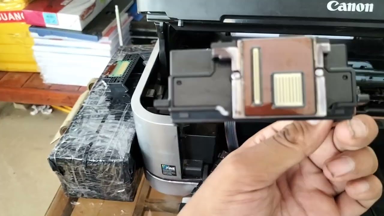 ឆ្លងសំណុំ Head និងខូច Print head គួរធ្វើដូចម្តេច Canon MG6130 | MG6230