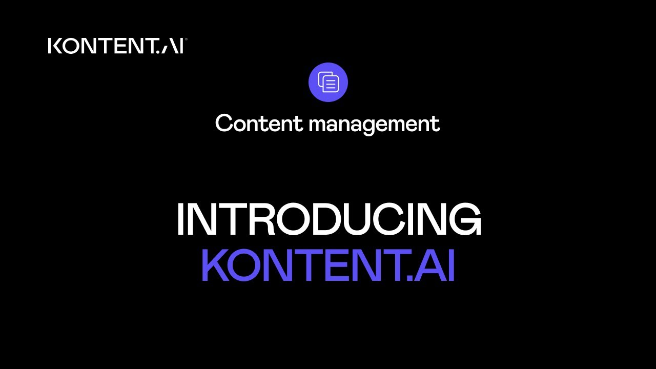 Introducing Kontent.ai