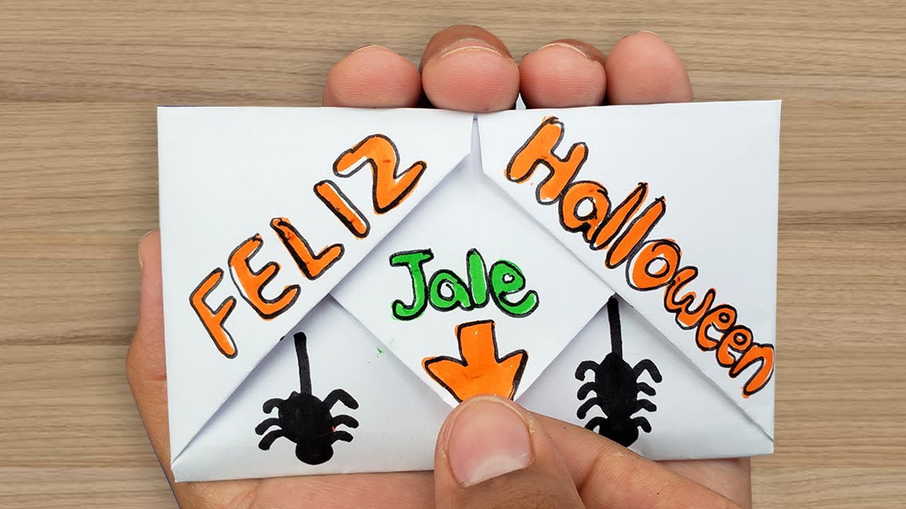🎃 Tarjeta con mensaje secreto para HALLOWEEN 🎃 SURPRISE MESSAGE CARD FOR HALLOWEEN 😈