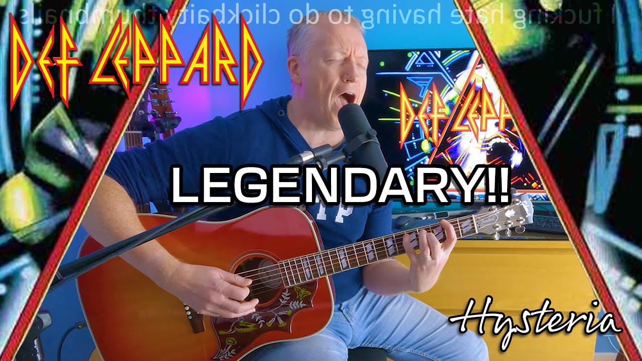 Def Leppard - Hysteria (DADGAD* Live acoustic cover version)( *'coz no-one reads the description)