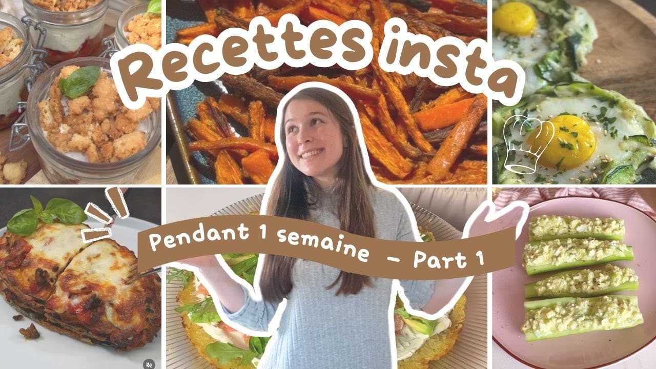 Je teste pendant 1 SEMAINE des RECETTES INSTAGRAM (Part 1)