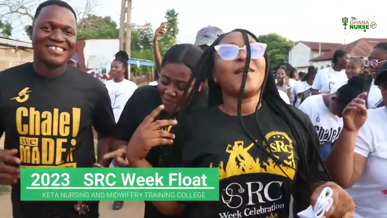 Hilarious moment!! Students of Keta NMTC floated joyously to open their 2023 SRC Week.