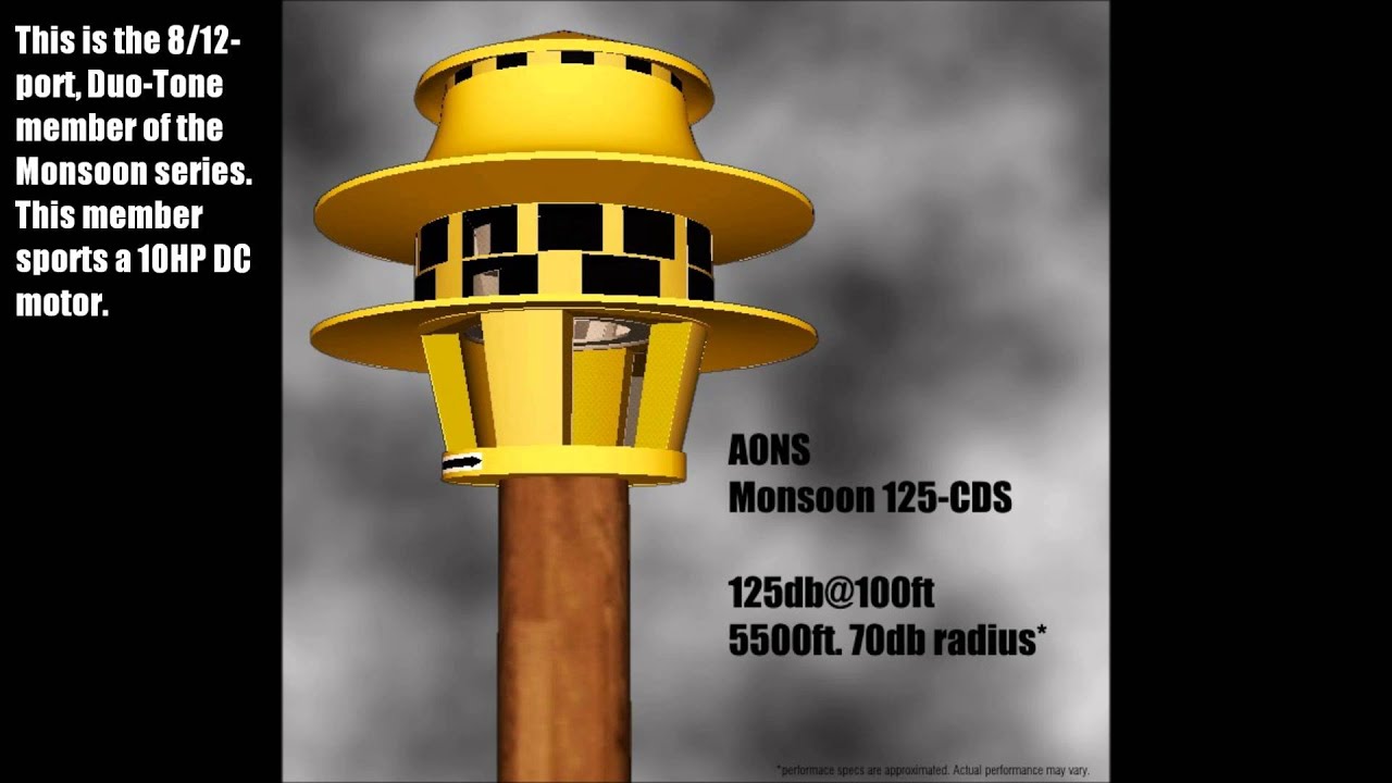 Siren Simulation: AONS Monsoon I Series