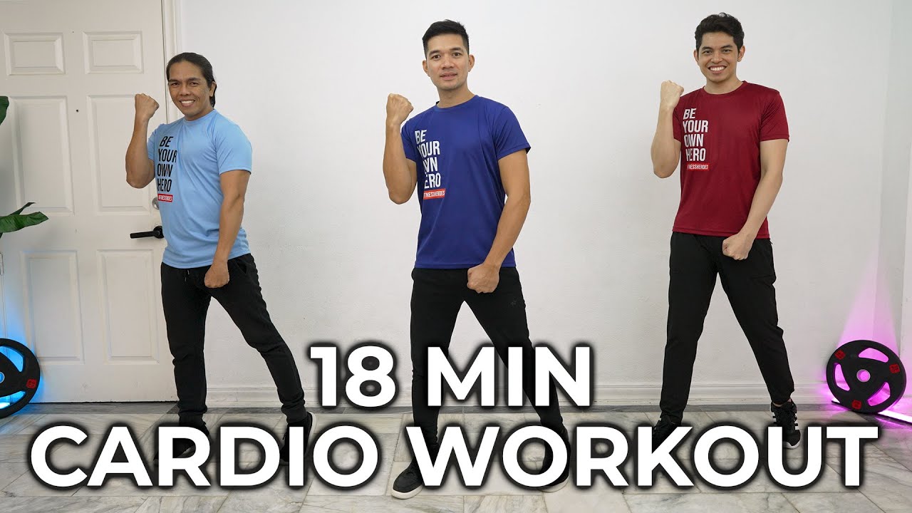18 MIN PUMPING CARDIO WORKOUT | Full Body - No Equipment at Home | FH#068
