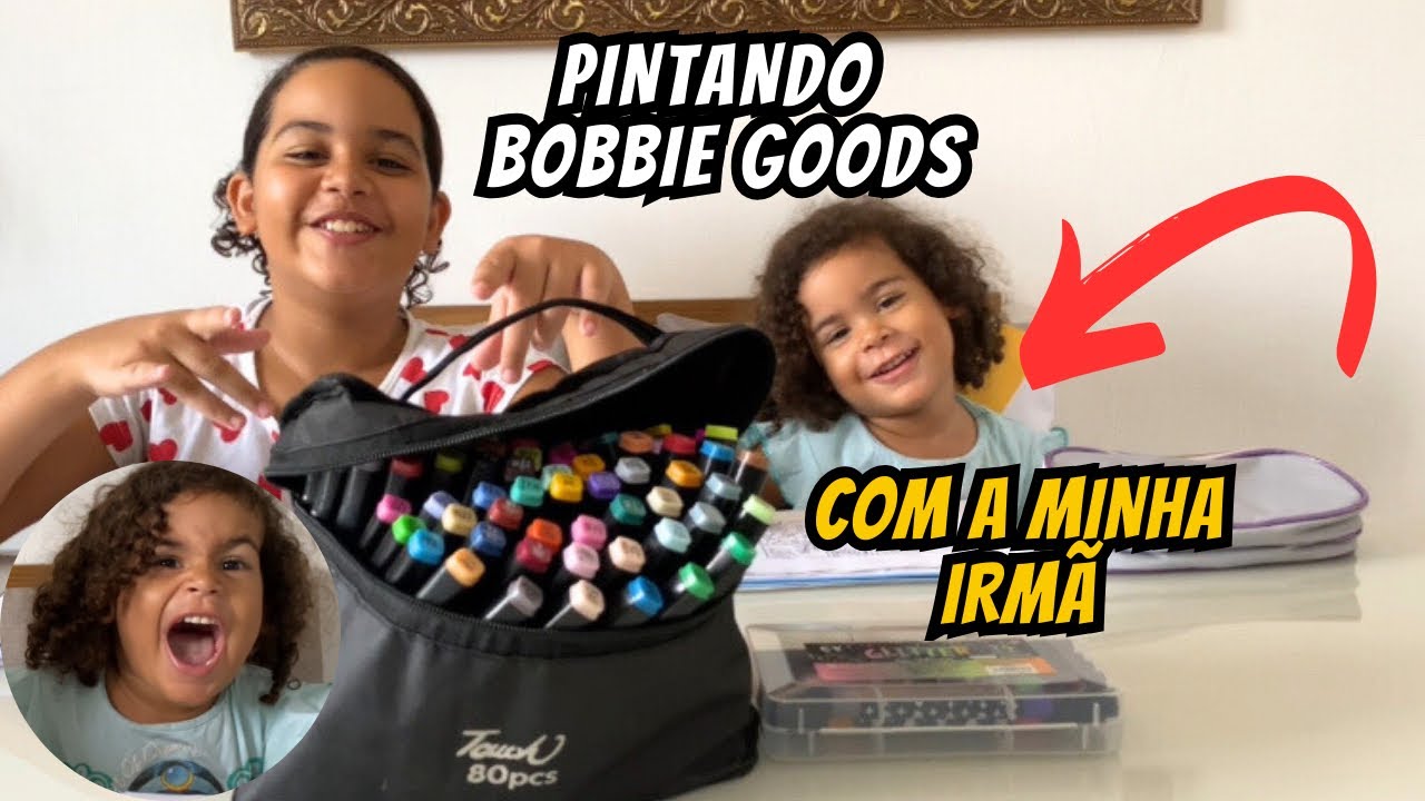 ELA SE ESTRESSOU E DESISTIU DO DESAFIO PINTANDO O BOBBIE GOODS !!!!