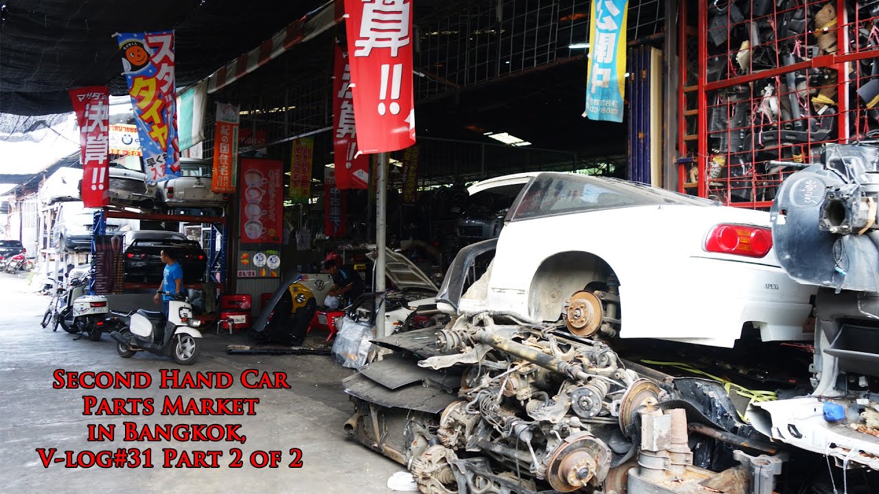 Second hand car parts market in Bangkok, V-log#31 part 2 of 2