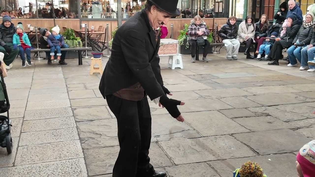 Charlie Chaplin show in covent garden market , central london #funny #video  #shorts #travel #love