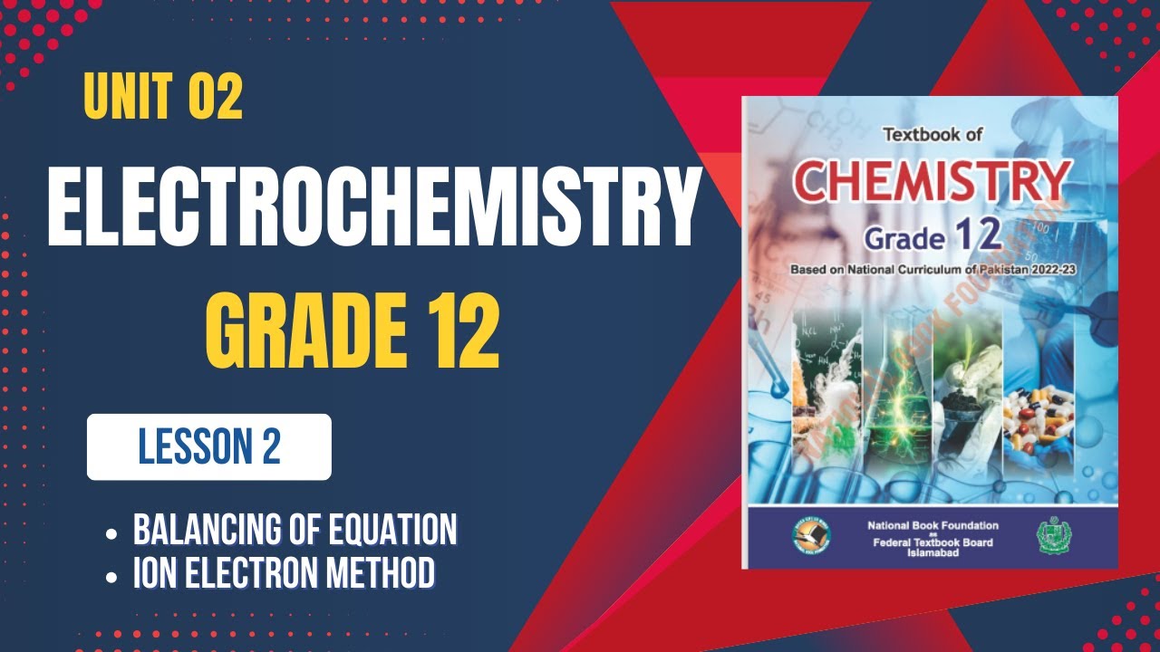 Unit 2: Electrochemistry | Balancing of Equations | Ion–Electron Method | Grade 12 Chemistry