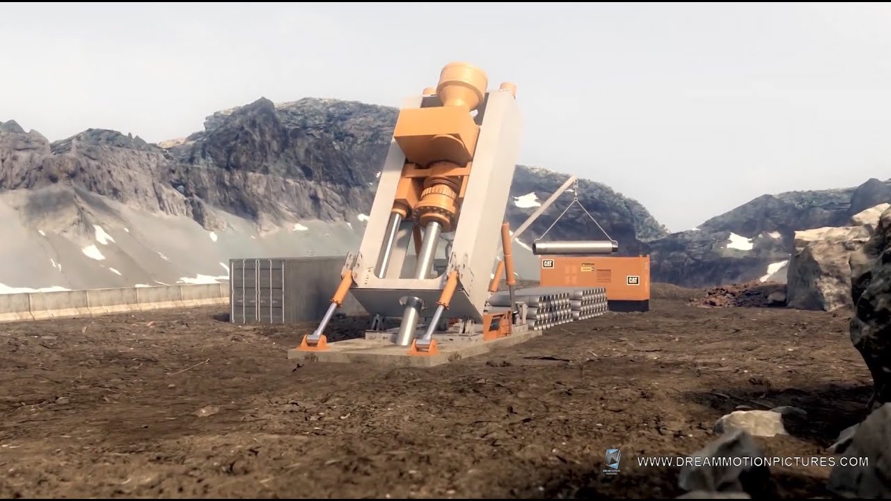 3d Animation   Drilling 3 Raise boring