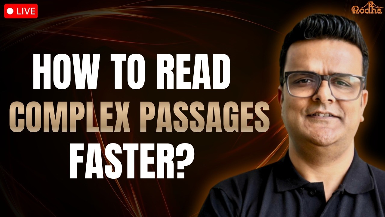 How to Read Complex Passages FASTER? | CAT 2026 VARC | KD Sir Rodha