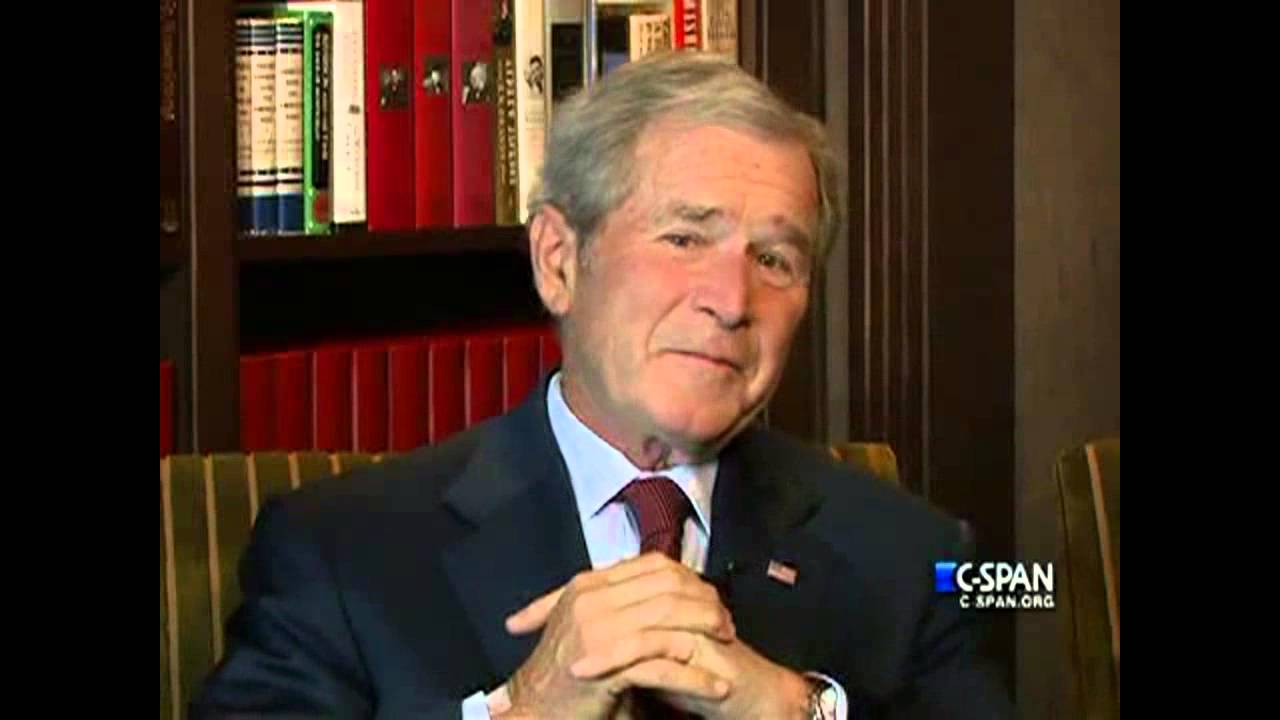 Former President George W. Bush on relationship with Dick Cheney (C-SPAN)