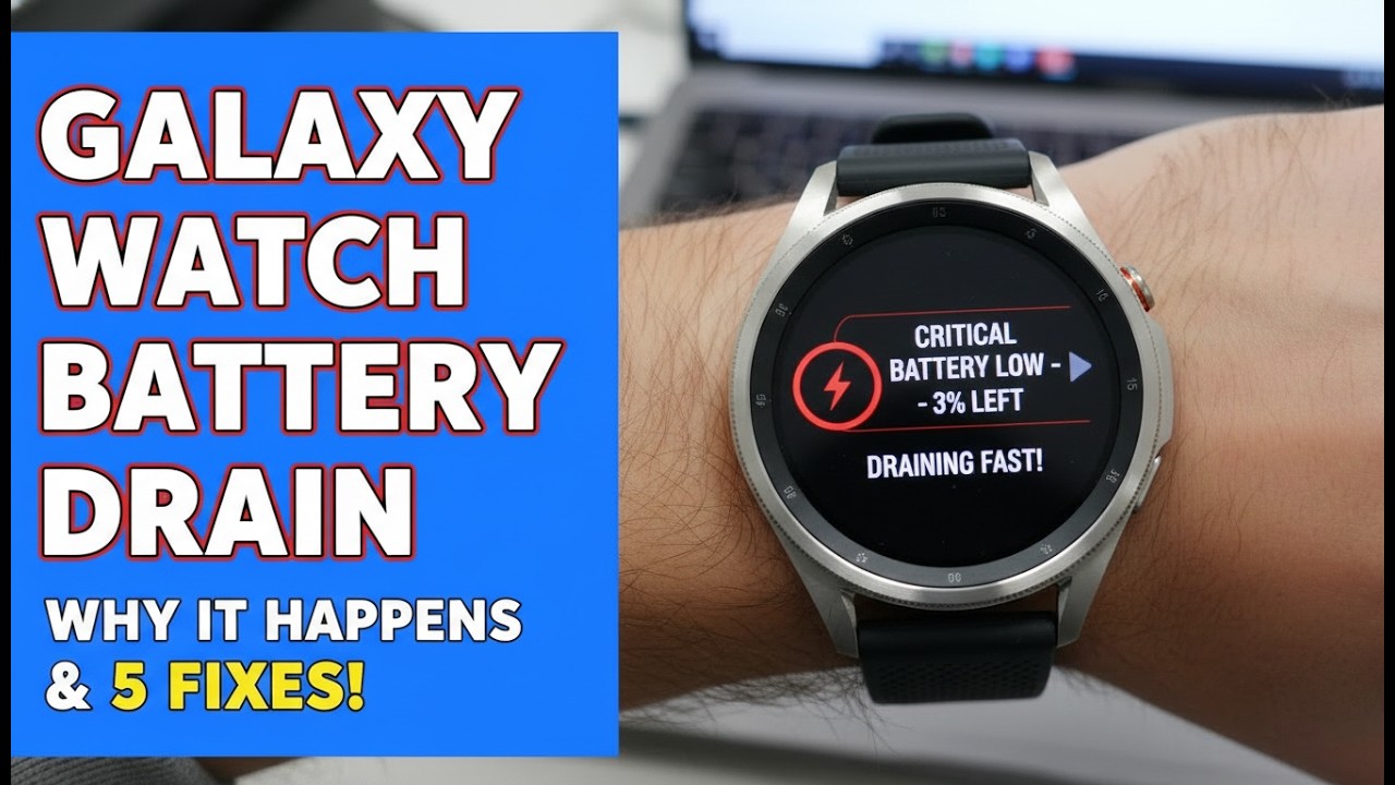 Galaxy Watch Battery Draining Fast &ndash; Fix Now (Easy Solutions That Actually Work!)