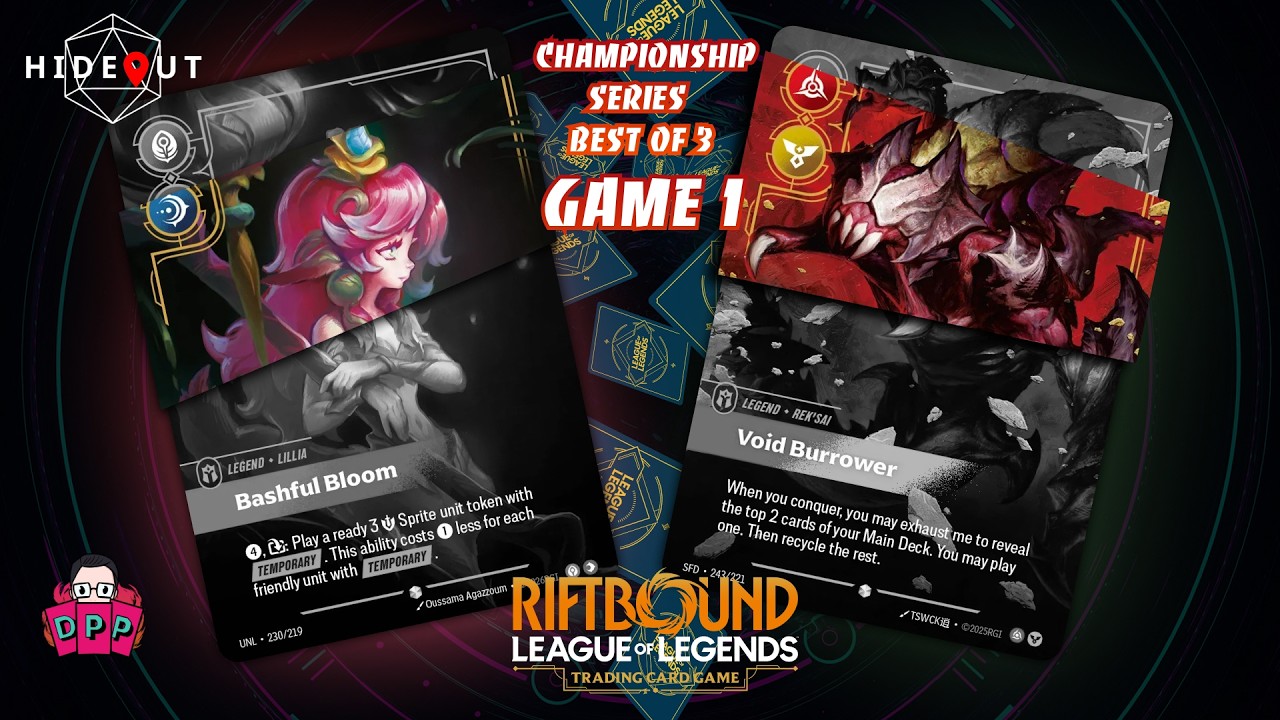 Riftbound Championship Series Top8 - Lillia Vs Rek'Sai Game 1