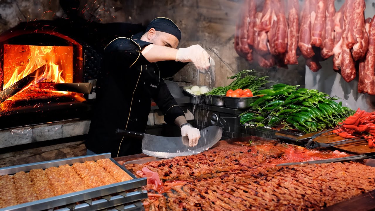 Не смотрите, когда голодны! Экстремальная турецкая уличная еда! Лучший кебаб в Стамбуле