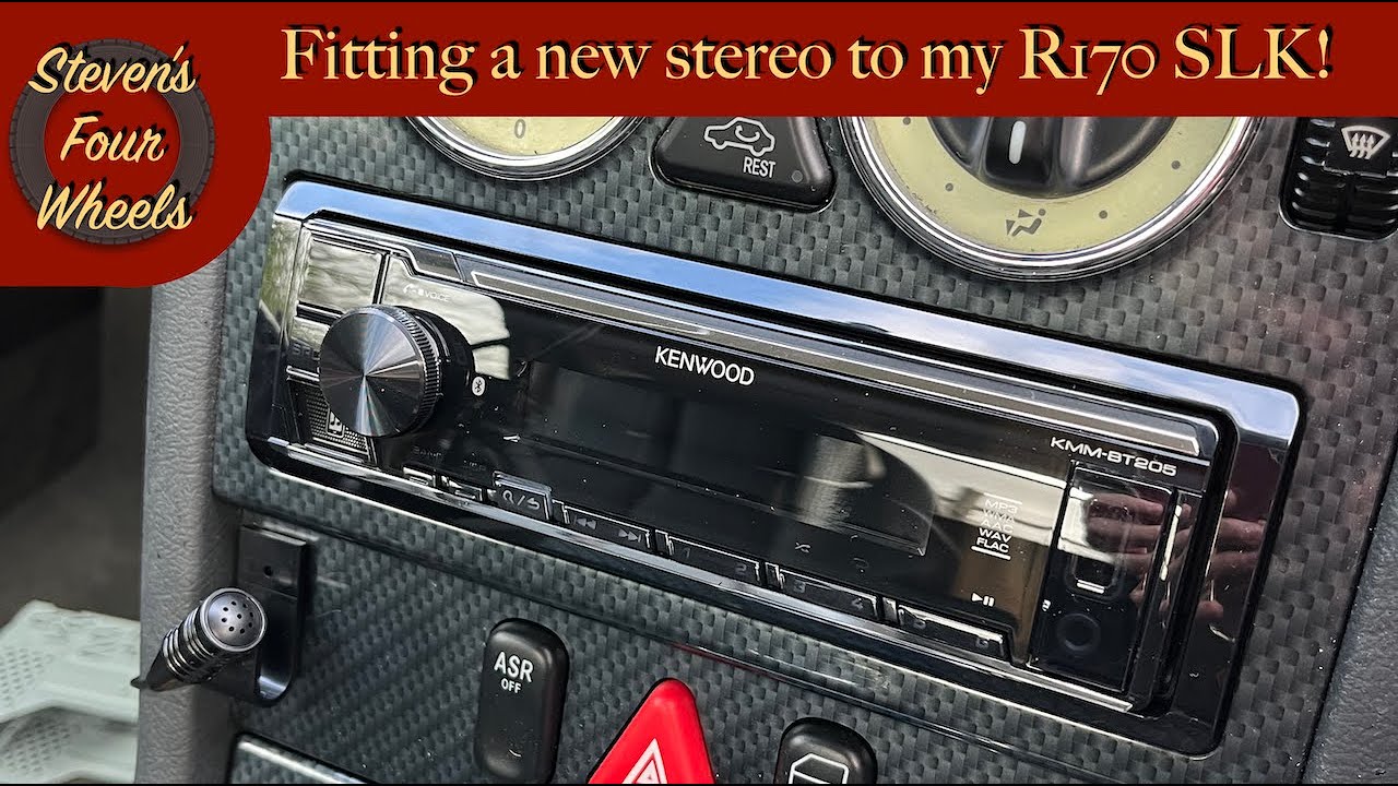 Changing the Stereo in my Mercedes R170 SLK 230 Kompressor! Kenwood KMM-BT205!