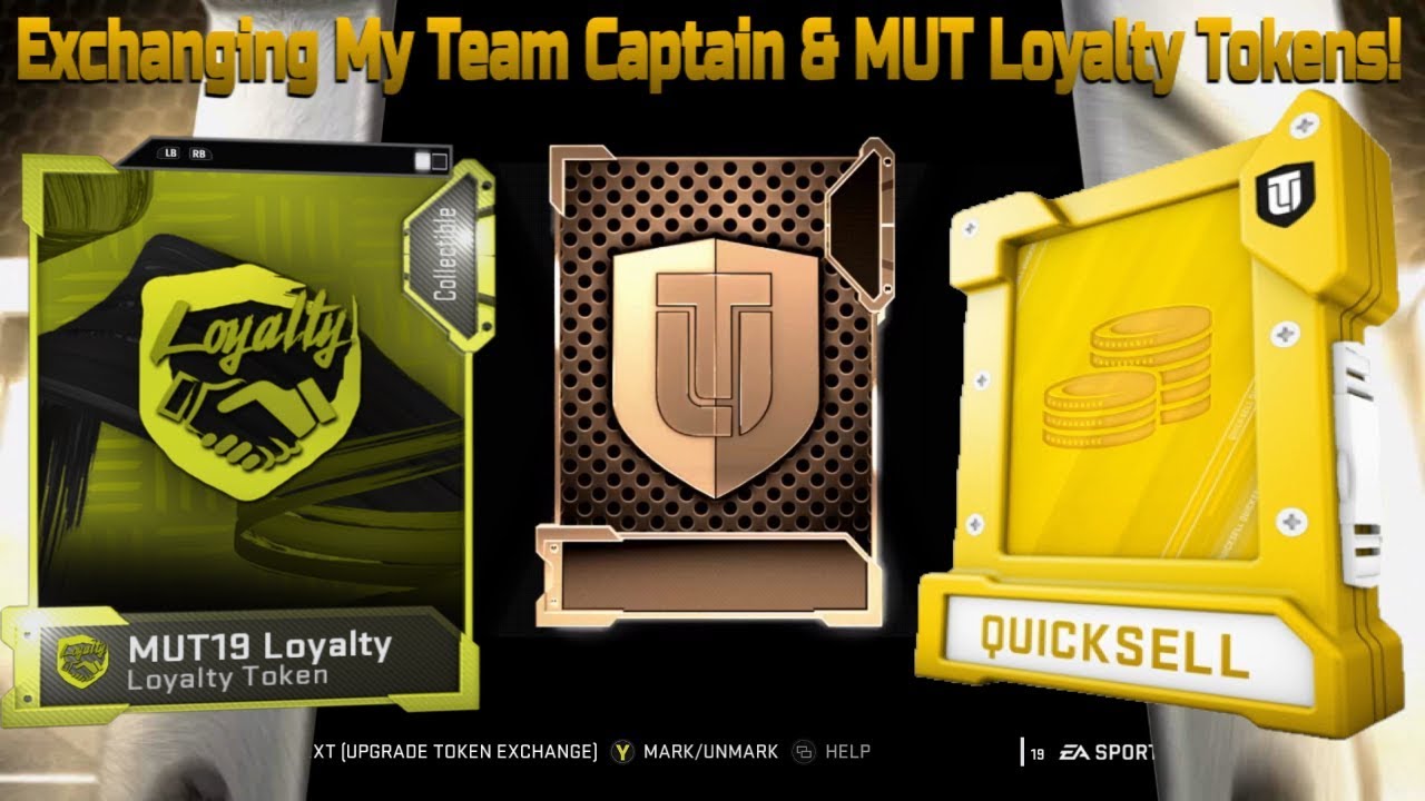 Exchanging Team Captain & MUT Loyalty Tokens!! 19 Ultimate Team