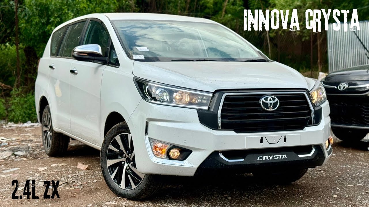 New Updated Toyota Innova Crysta 2024 ❤️ ZX Top Model @ Rs 26.30L | Diesel Manual White Colour!