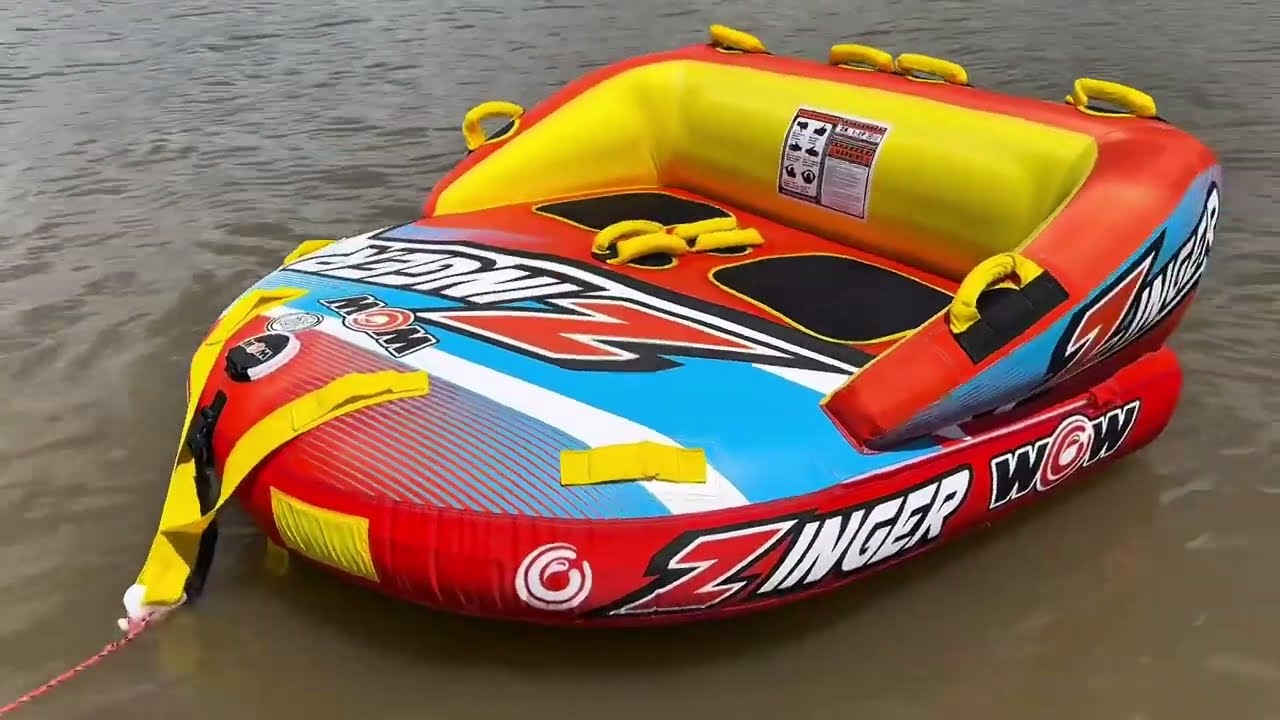 WOW Sports Zinger Towable Tube Review 🚤 Best 2-Person Boat Tube for Summer Lake Fun!