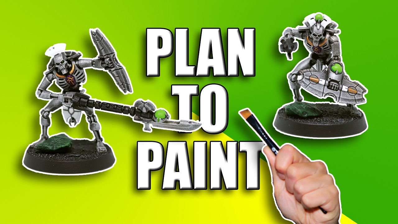 Картина Некронов из Warhammer 40k 🖌️ Китбашед Личгард 🧲 Преторианцы