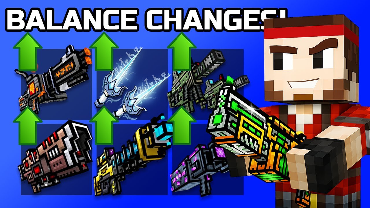 Новое обновление баланса Pixel Gun 3D – это оружие получило ОГРОМНЫЕ улучшения.