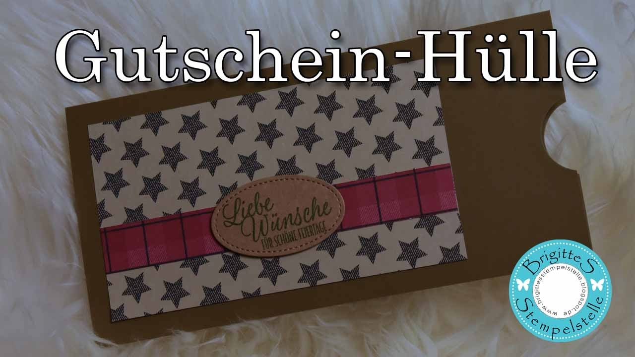Karten bzw. Gutschein Hülle