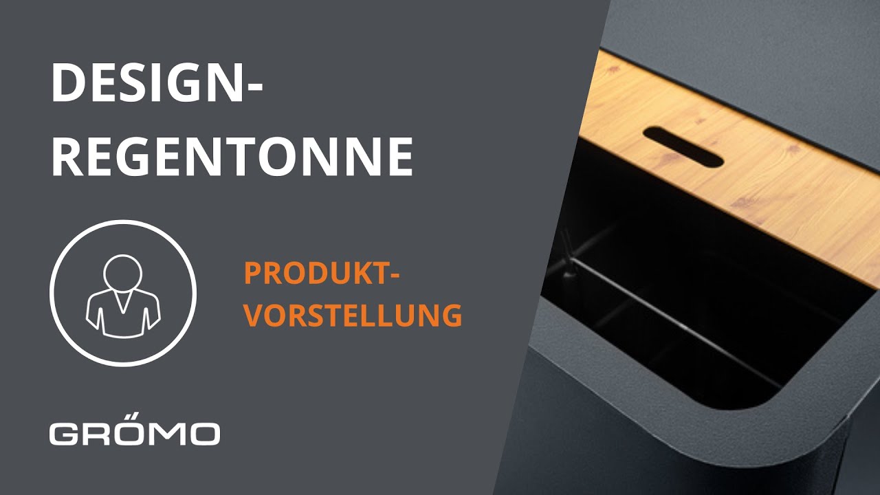 GRÖMO zeigt Dir die Design-Regentonne!